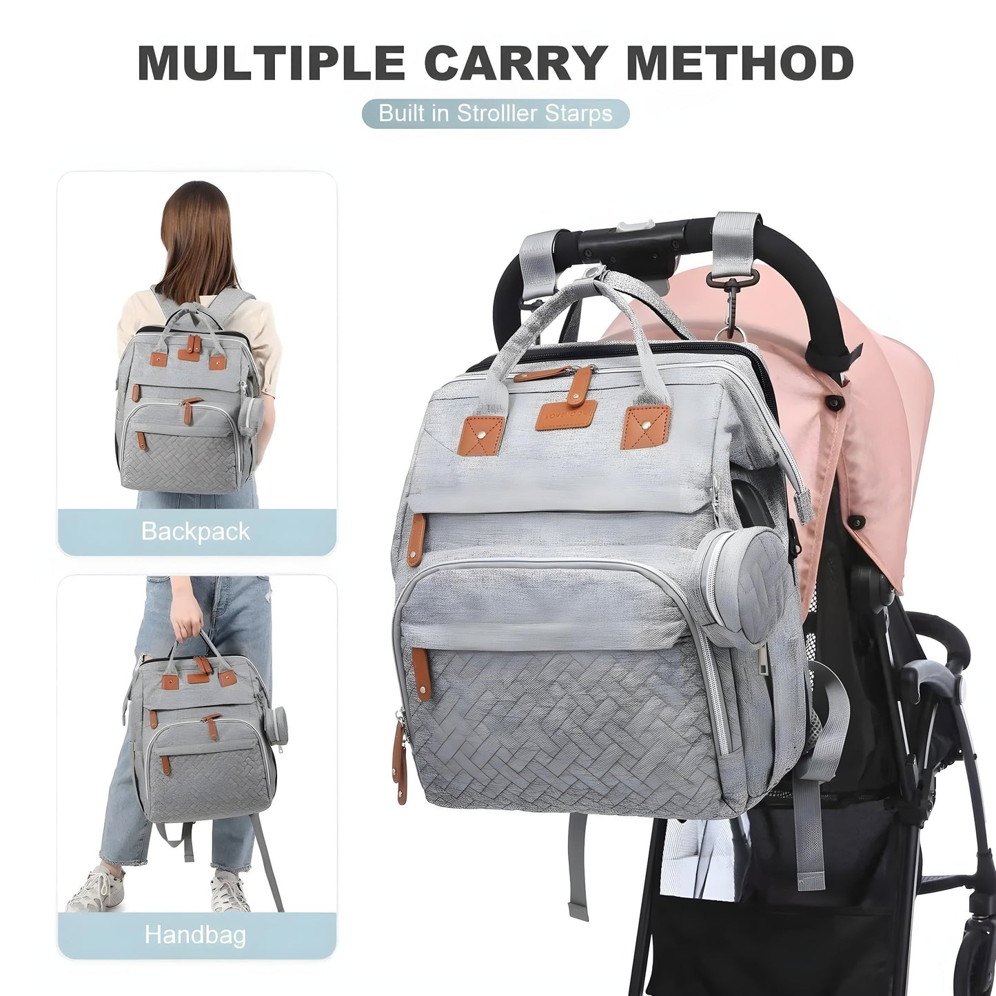 Baby Diaper Bag Backpack with Change Station