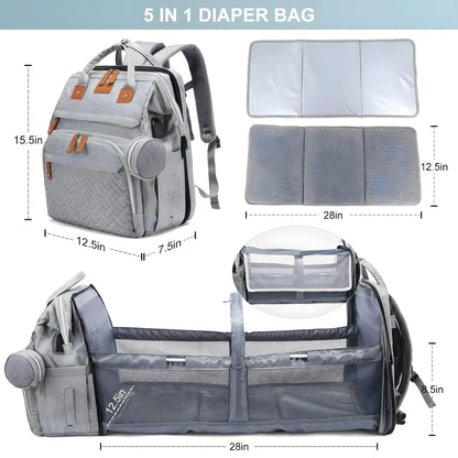 Baby Diaper Bag Backpack with Change Station